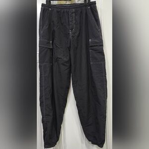 Vintage Sierra Pacific Black Jogger Sports Outdoor Windpants Men's Size XL